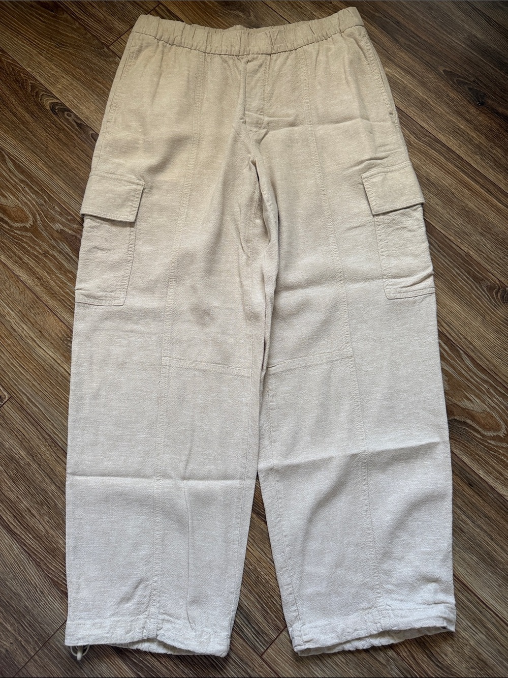 GAP Light Beige Cargo Drawstring Pants